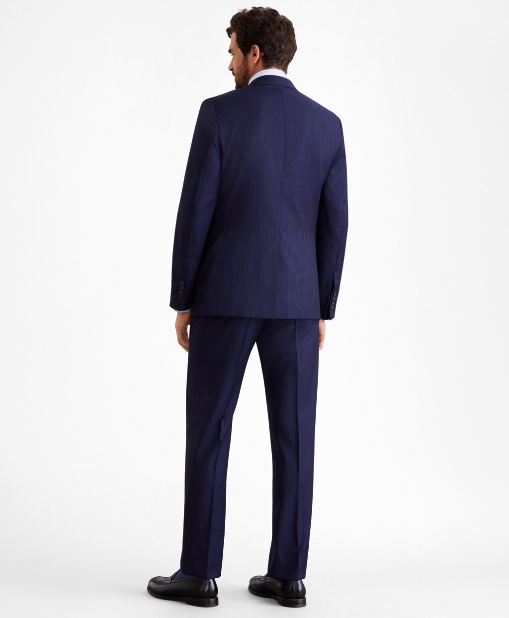 Brooks Brothers Men Regent Fit Two-Button Stripe 1818 Suit