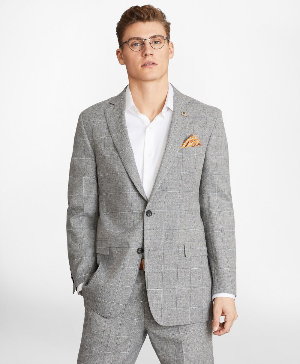 Brooks Brothers Men Regent Fit Multi-Plaid 1818 Suit