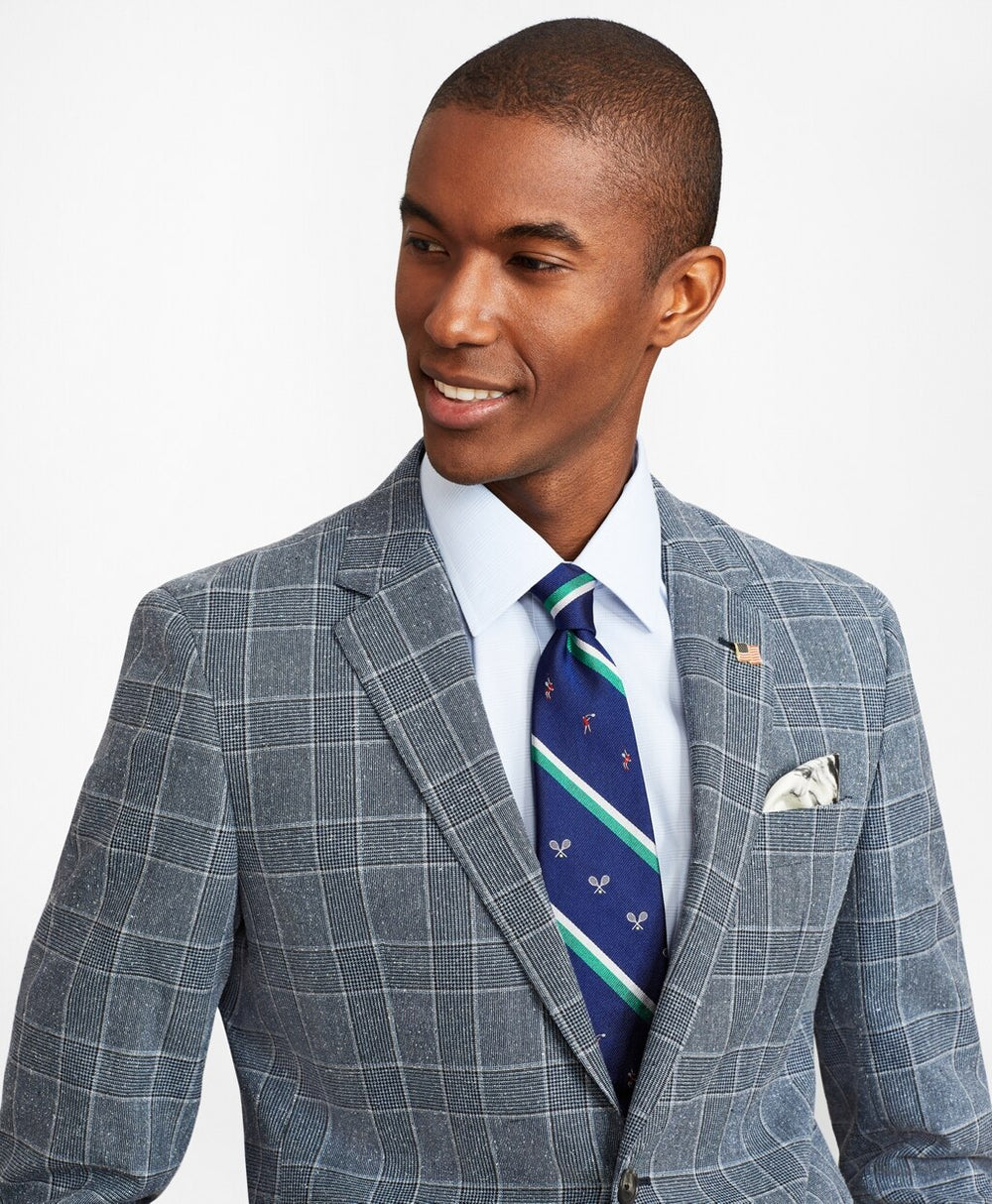 Brooks Brothers Men Milano Fit Combo Check 1818 Suit