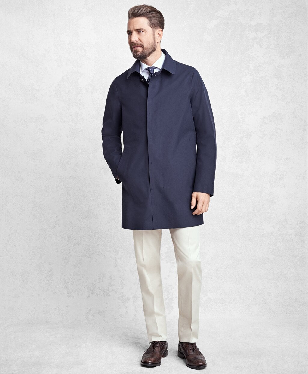 Brooks Brothers Men Golden Fleece® Laser Cut Seamless Trench