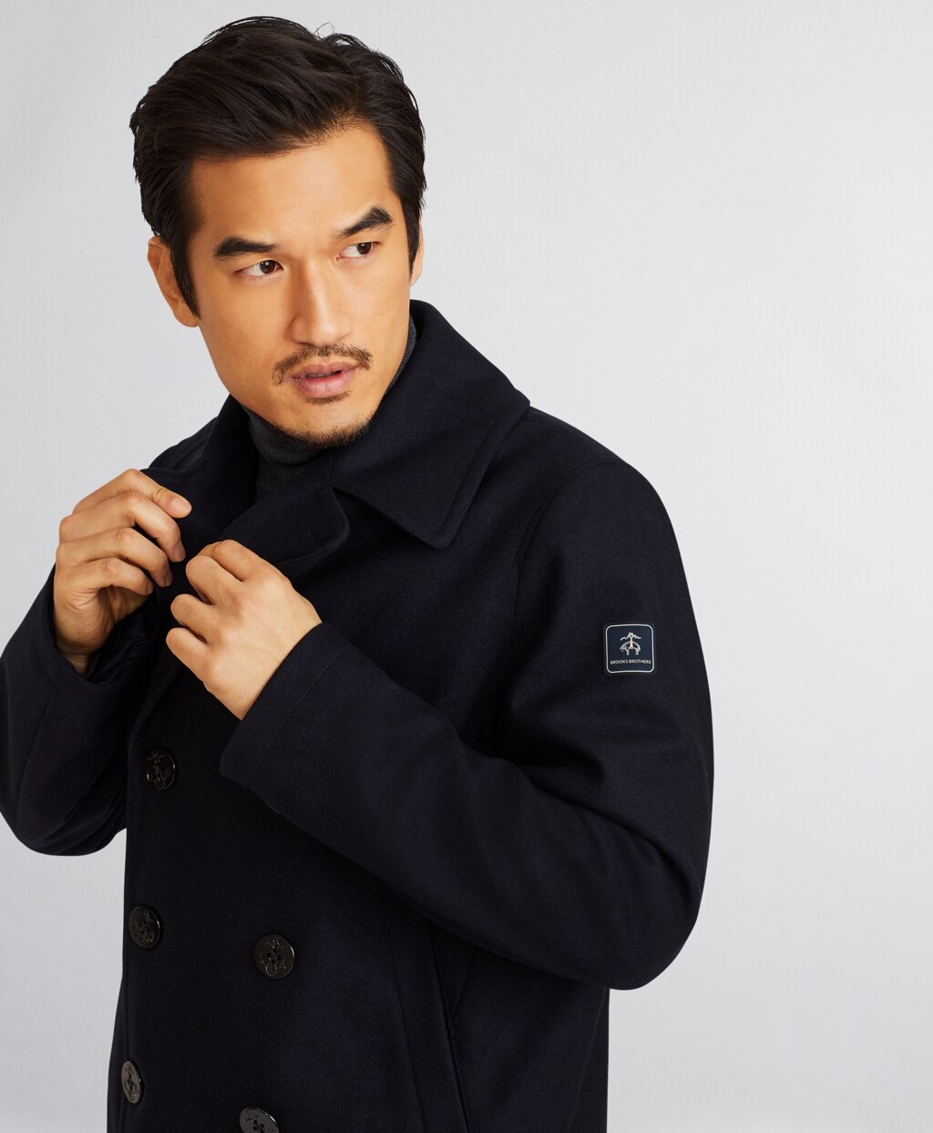 Brooks Brothers Men Iconic Wool Pea Coat
