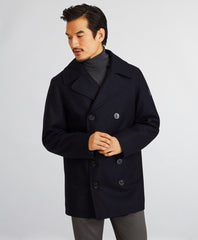 Brooks Brothers Men Iconic Wool Pea Coat