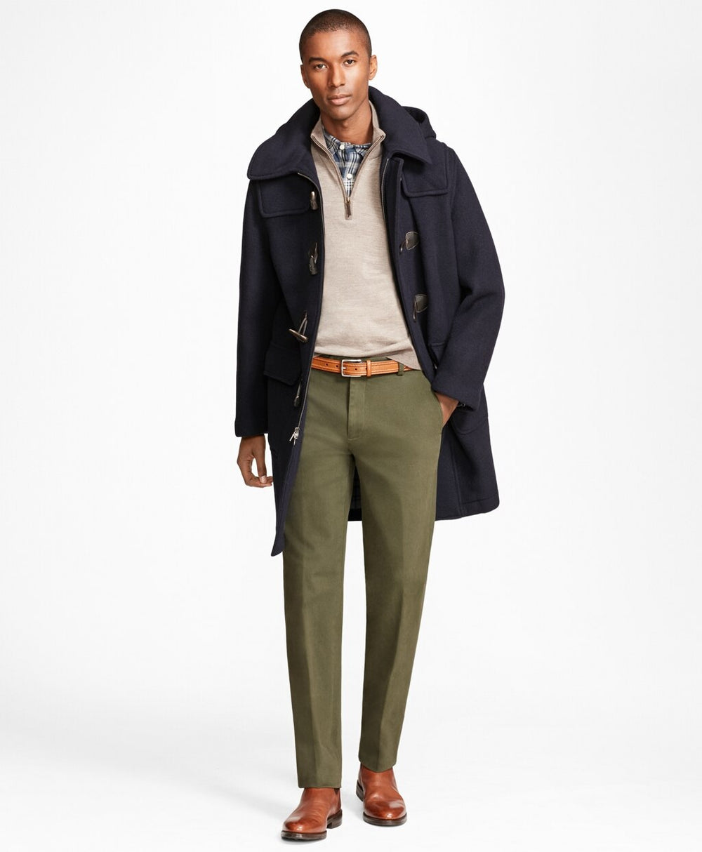 Brooks Brothers Men Classic Wool Duffle Coat