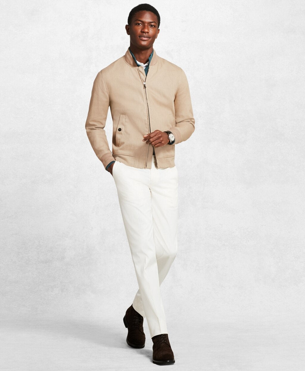 Brooks Brothers Men Golden Fleece® Linen Bomber