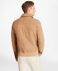Brooks Brothers Men Suede Bomber