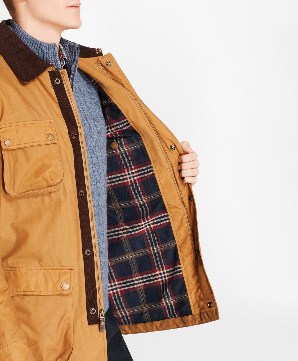 Brooks Brothers Men Waxed Field Jacket
