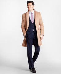 Brooks Brothers Men Camel Hair Polo Coat