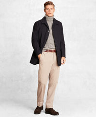 Brooks Brothers Men Golden Fleece® Wool Tech Short Trench Coat