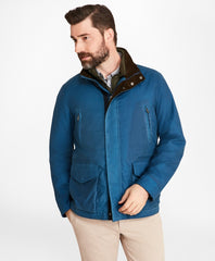 Brooks Brothers Men Waxed Cotton Field Jacket