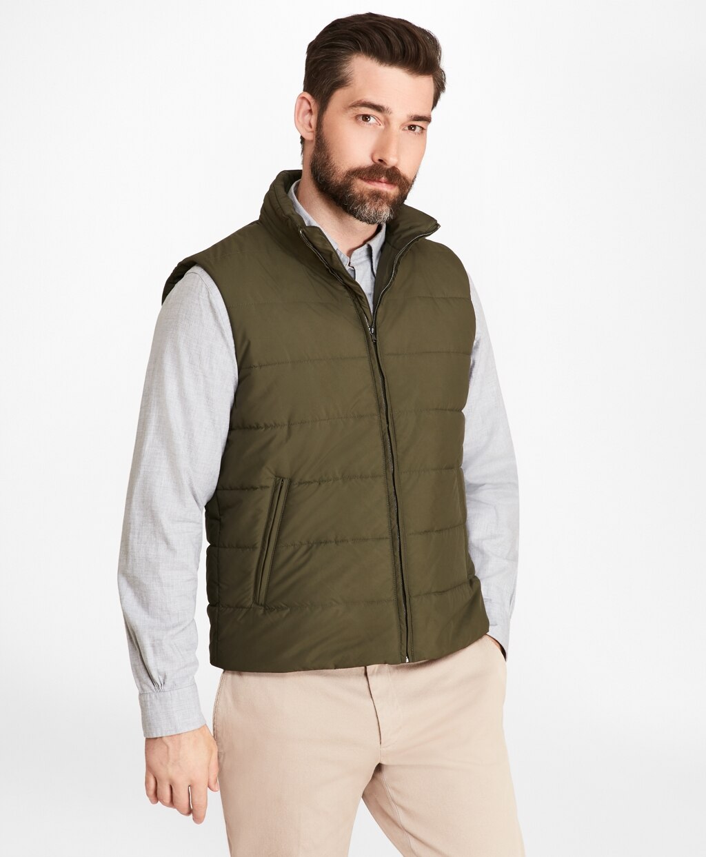 Brooks Brothers Men Waxed Cotton Field Jacket