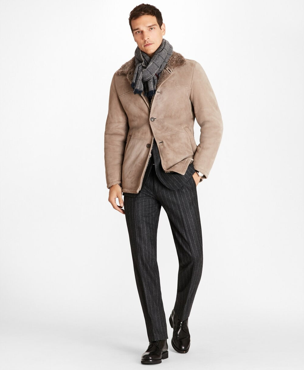 Brooks Brothers Men Shearling Coat