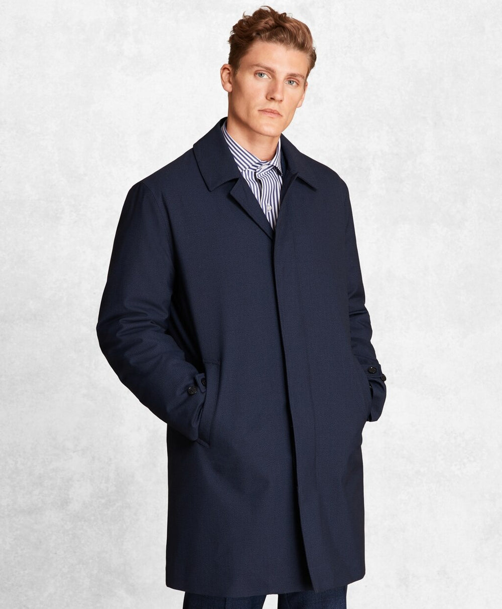 Brooks Brothers Men Golden Fleece® BrooksTech™ Wool-Blend Trench Coat