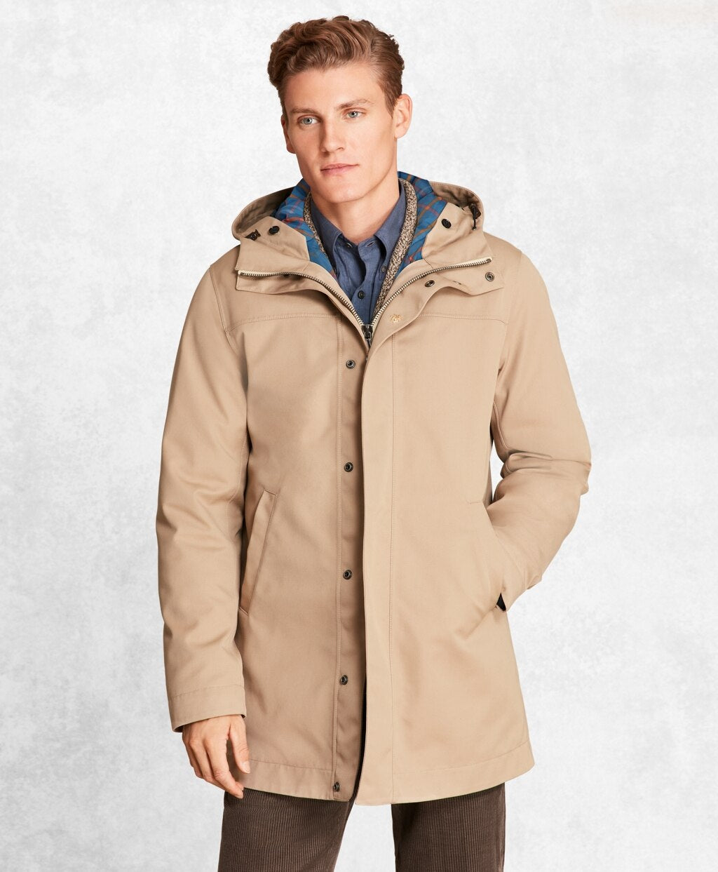 Brooks Brothers Men Golden Fleece® 2-in-1 Twill Parka