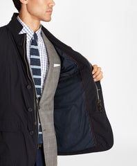 Brooks Brothers Men Water-Repellent Stretch Hybrid Jacket