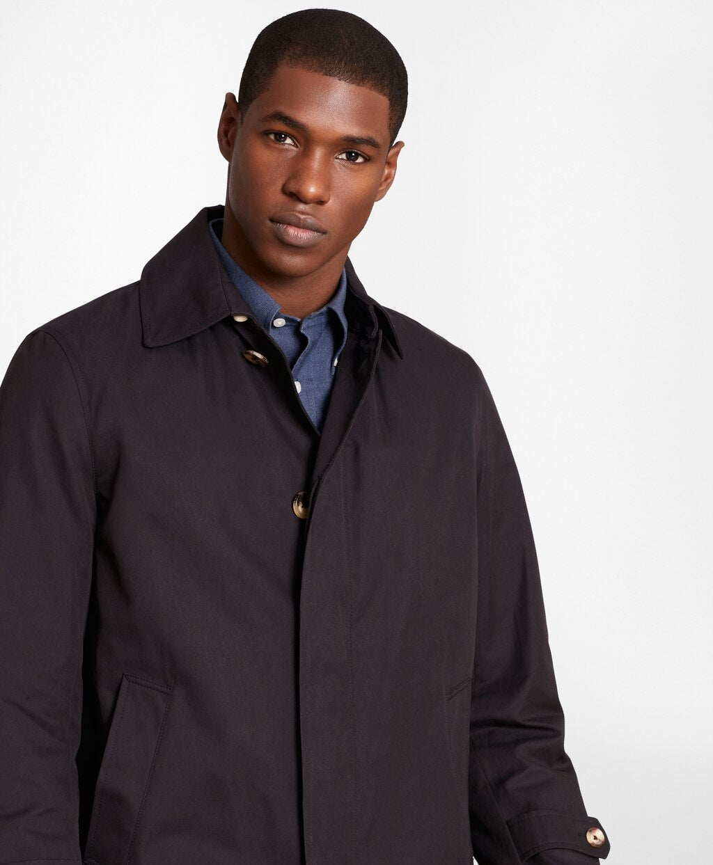Brooks Brothers Men Single-Breasted Trench Coat