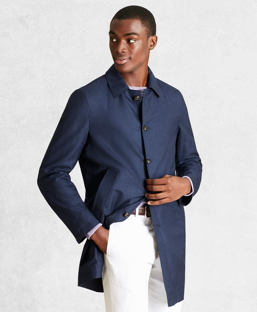 Brooks Brothers Men Golden Fleece® Reversible Packable Trench Coat