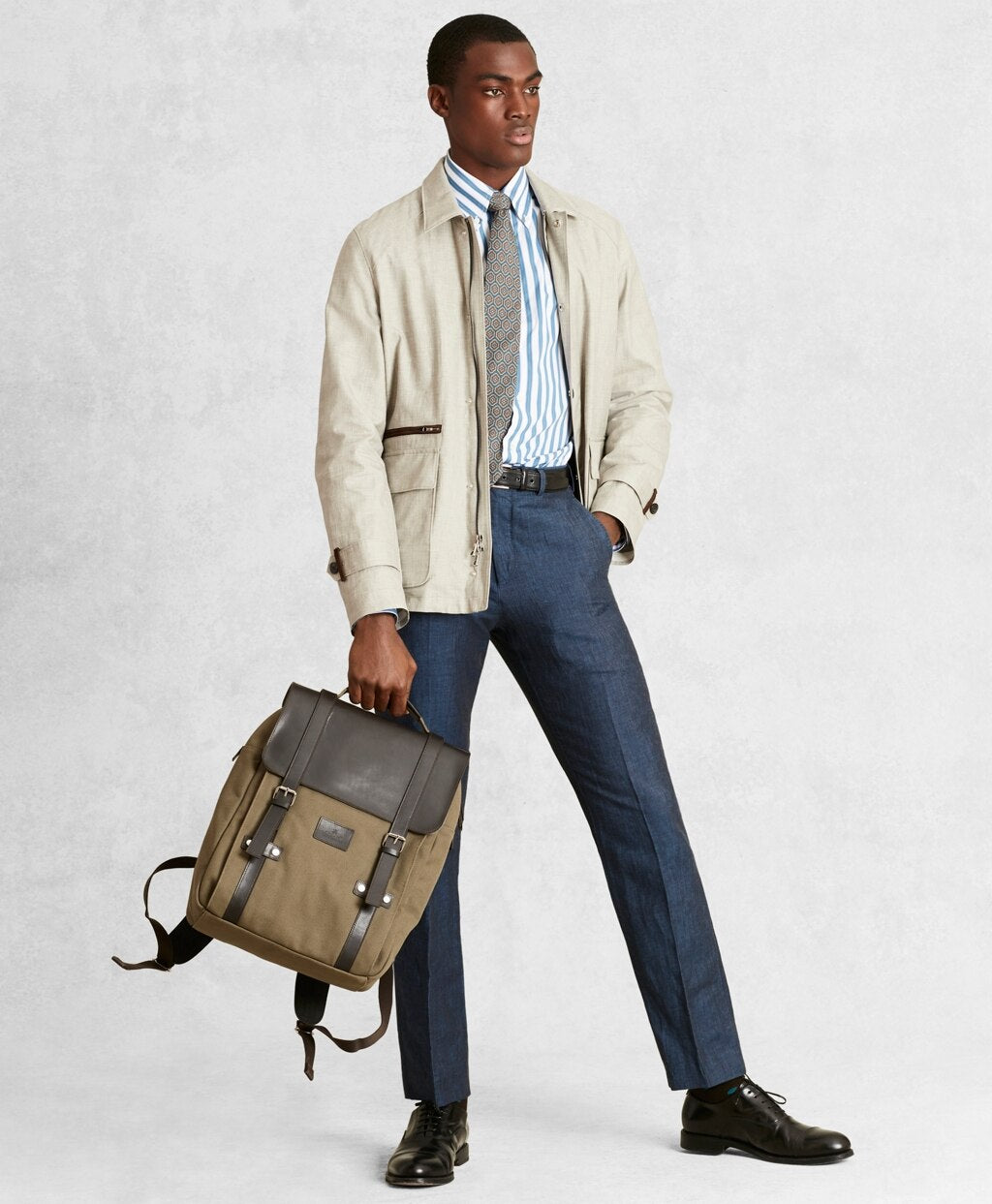 Brooks Brothers Men Golden Fleece® Linen-Blend Twill Jacket