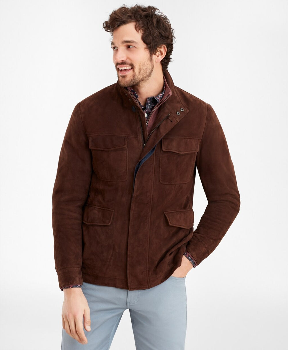 Brooks Brothers Men Suede Field Jacket