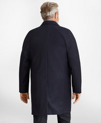 Brooks Brothers Men Water-Repellent Wool Raglan Trench Coat