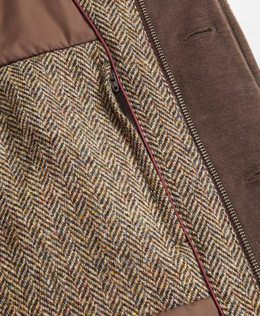 Brooks Brothers Men Harris Tweed Walking Coat