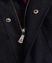 Brooks Brothers Men Bonded Twill Hooded Topcoat