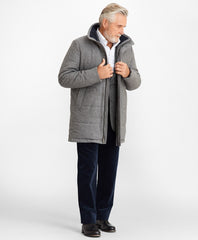 Brooks Brothers Men Flannel Puffer Coat