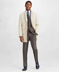 Brooks Brothers Men Golden Fleece® Double-Weave Wool Topcoat