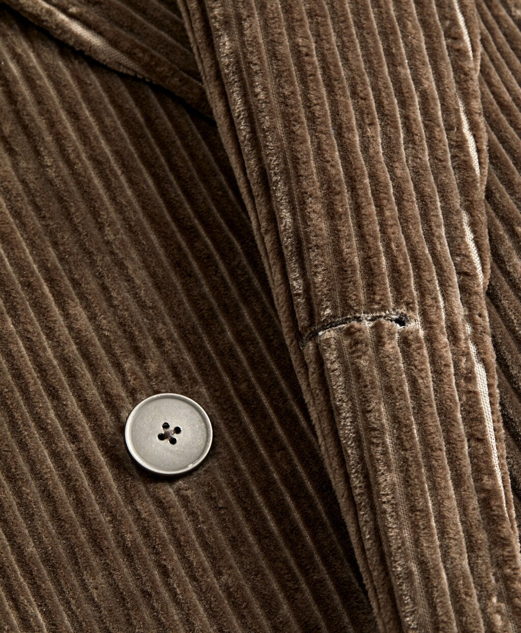 Brooks Brothers Men Golden Fleece® Double-Breasted Corduroy Topcoat