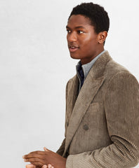 Brooks Brothers Men Golden Fleece® Double-Breasted Corduroy Topcoat