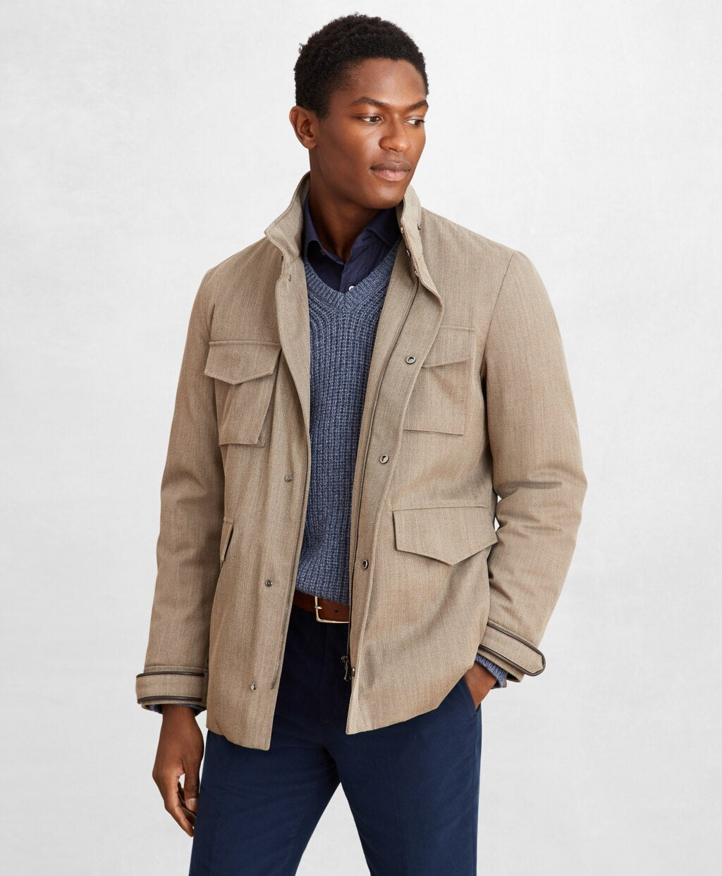 Brooks Brothers Men Golden Fleece® Four-Pocket Field Jacket