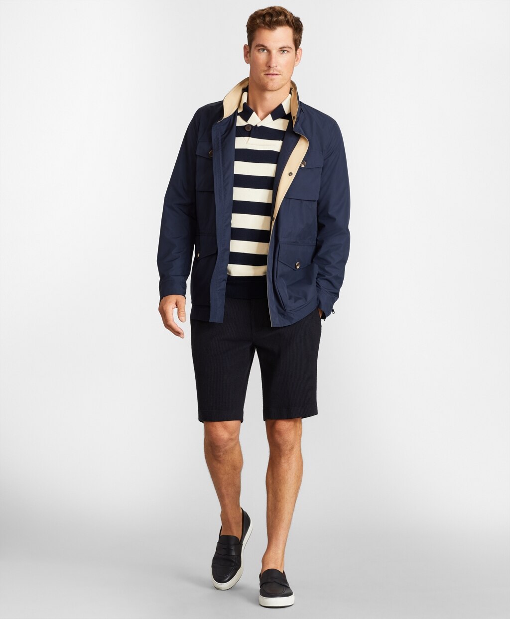 Brooks Brothers Men Water-Repellent Packable Field Jacket