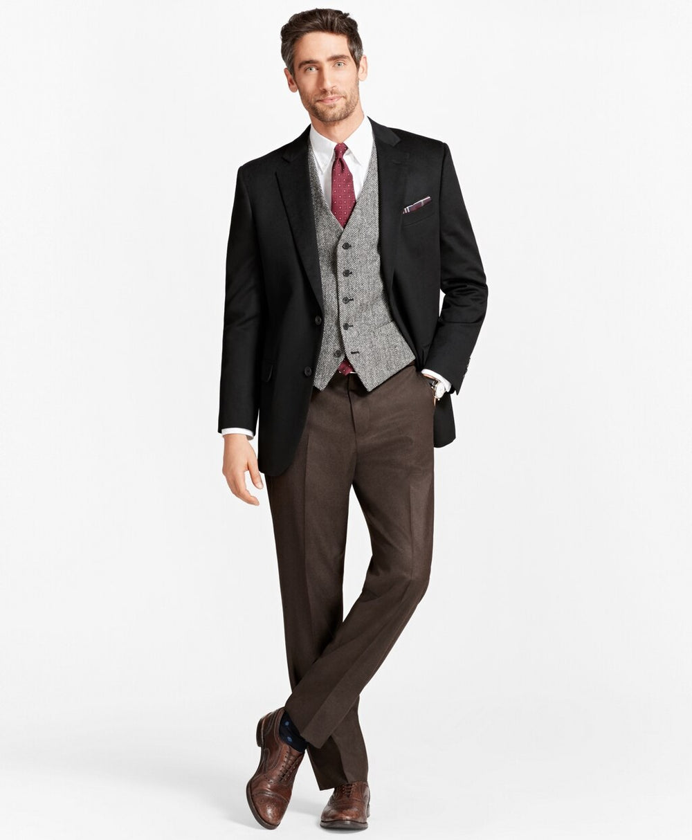 Brooks Brothers Men Madison Fit Two-Button Cashmere Sport Coat