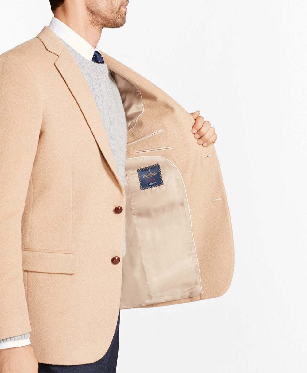 Brooks Brothers Men Madison Fit Camel Hair Sport Coat