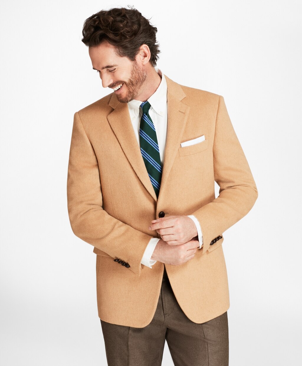 Brooks Brothers Men Regent Fit Camel Hair Sport Coat