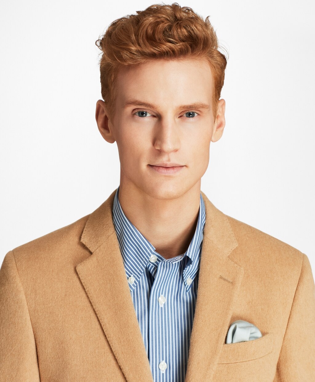 Brooks Brothers Men Milano Fit Camel Hair Sport Coat