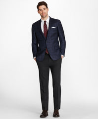 Brooks Brothers Men Regent Fit Blue Plaid with Deco Sport Coat