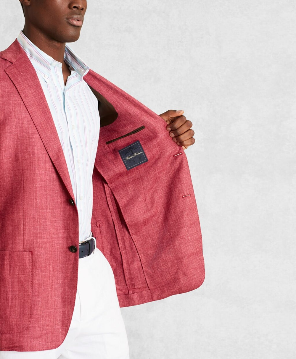 Brooks Brothers Men Golden Fleece® Wool-Blend Twill Sport Coat
