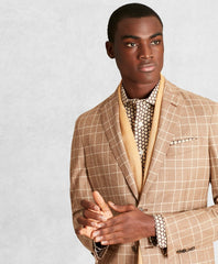 Brooks Brothers Men Golden Fleece® Wool-Blend Check Twill Sport Coat