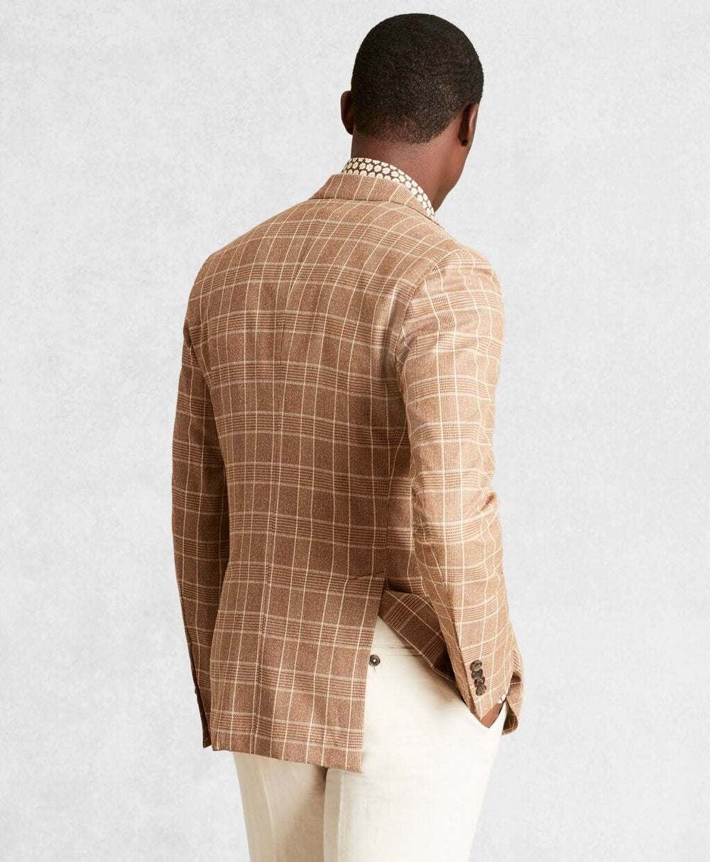 Brooks Brothers Men Golden Fleece® Wool-Blend Check Twill Sport Coat
