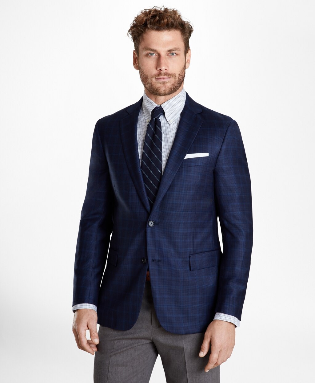 Brooks Brothers Men Regent Fit Check Sport Coat