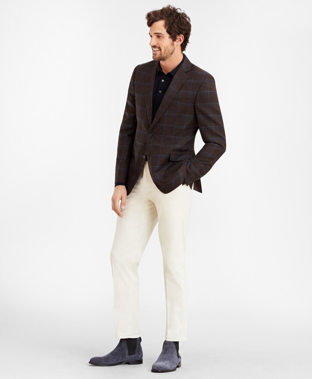 Brooks Brothers Men Regent Fit Plaid Sport Coat