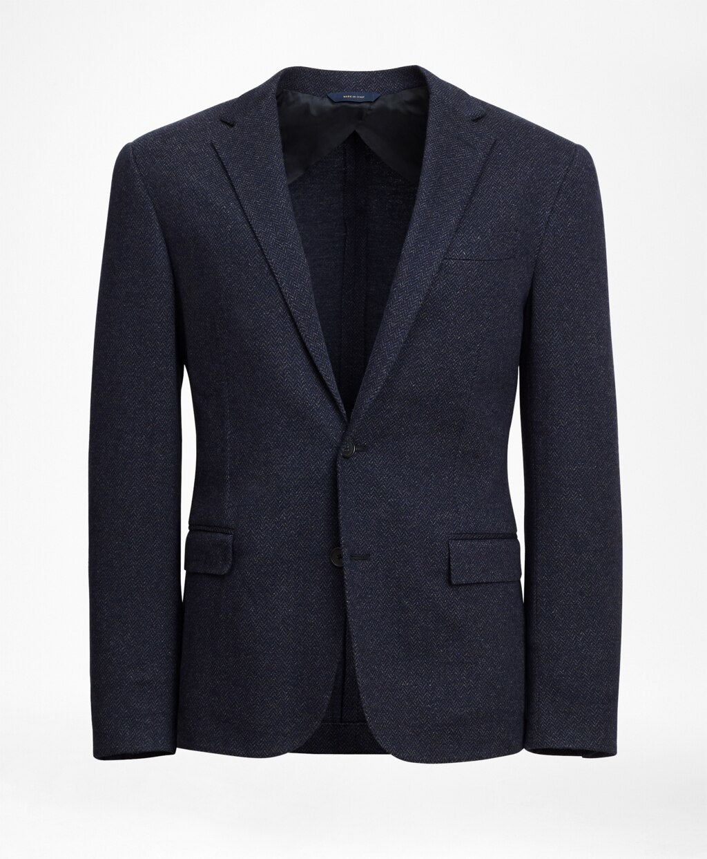 Brooks Brothers Men Regent Fit Two-Button Herringbone Knit Sport Coat