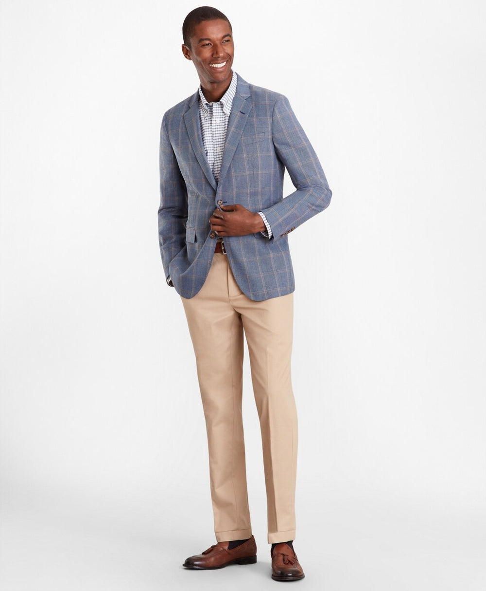 Brooks Brothers Men Milano Fit Multi-Plaid Sport Coat