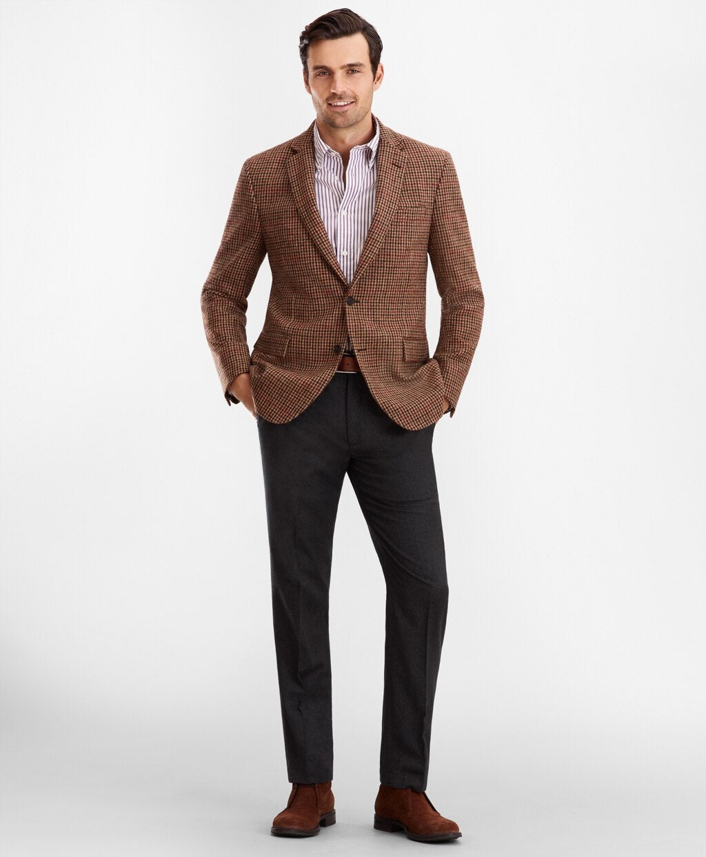 Brooks Brothers Men Regent Fit Plaid Sport Coat