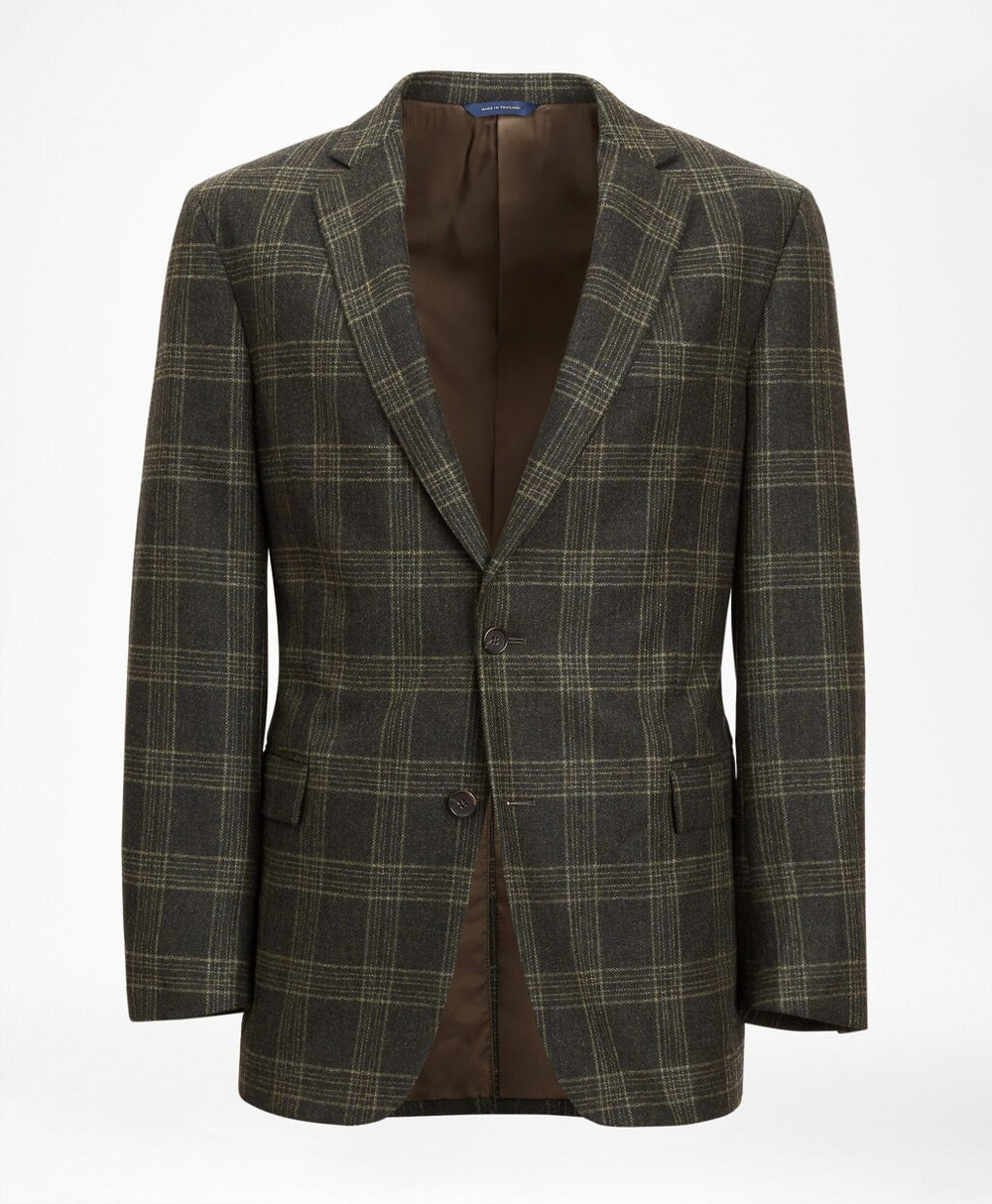 Brooks Brothers Men Regent Fit Green Plaid Sport Coat