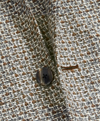 Brooks Brothers Men Golden Fleece® Wool-Blend Houndstooth Brown Sport Coat