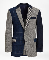 Brooks Brothers Men Regent Fit Harris Tweed Mixed Pattern Sport Coat
