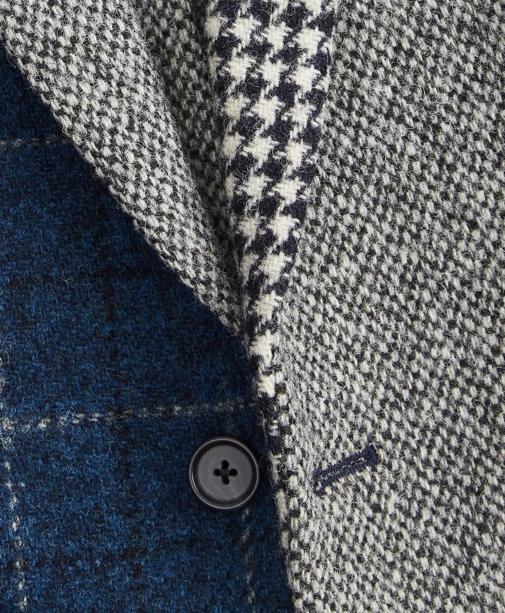 Brooks Brothers Men Regent Fit Harris Tweed Mixed Pattern Sport Coat