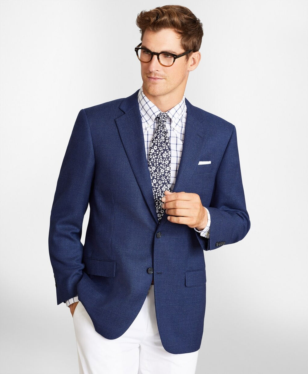 Brooks Brothers Men Madison Fit Hopsack Sport Coat