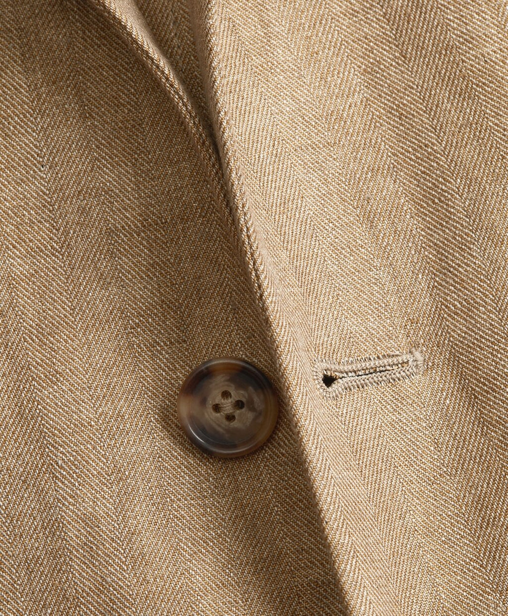 Brooks Brothers Men Regent Fit Two-Button Linen Sport Coat